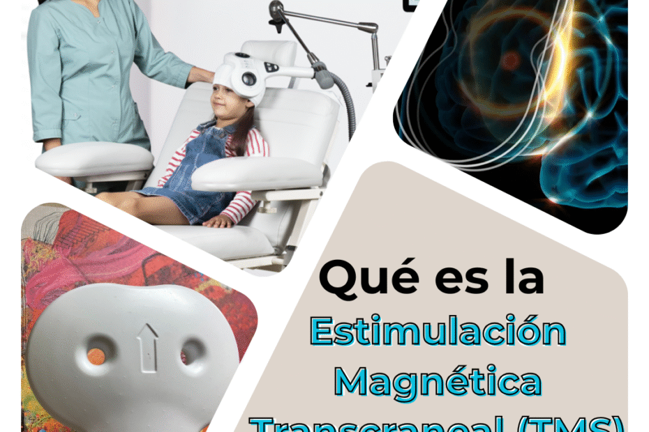 ¿Qué es la Estimulación Magnética Transcraneal (TMS)?- Paciente recibiendo terapia TMS con equipo especializado como en NeuroSpa Clinic en Cd. Juárez